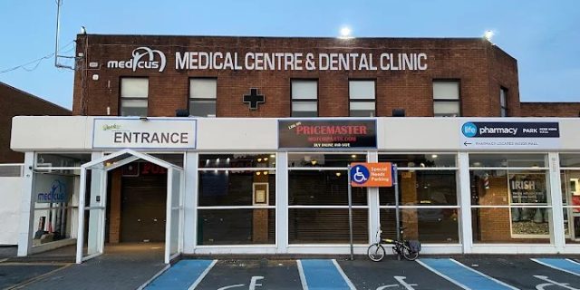 Medicus Medical Centre and Dental Clinic, entrance at Park Shopping Centre, Prussia Street, Dublin 7